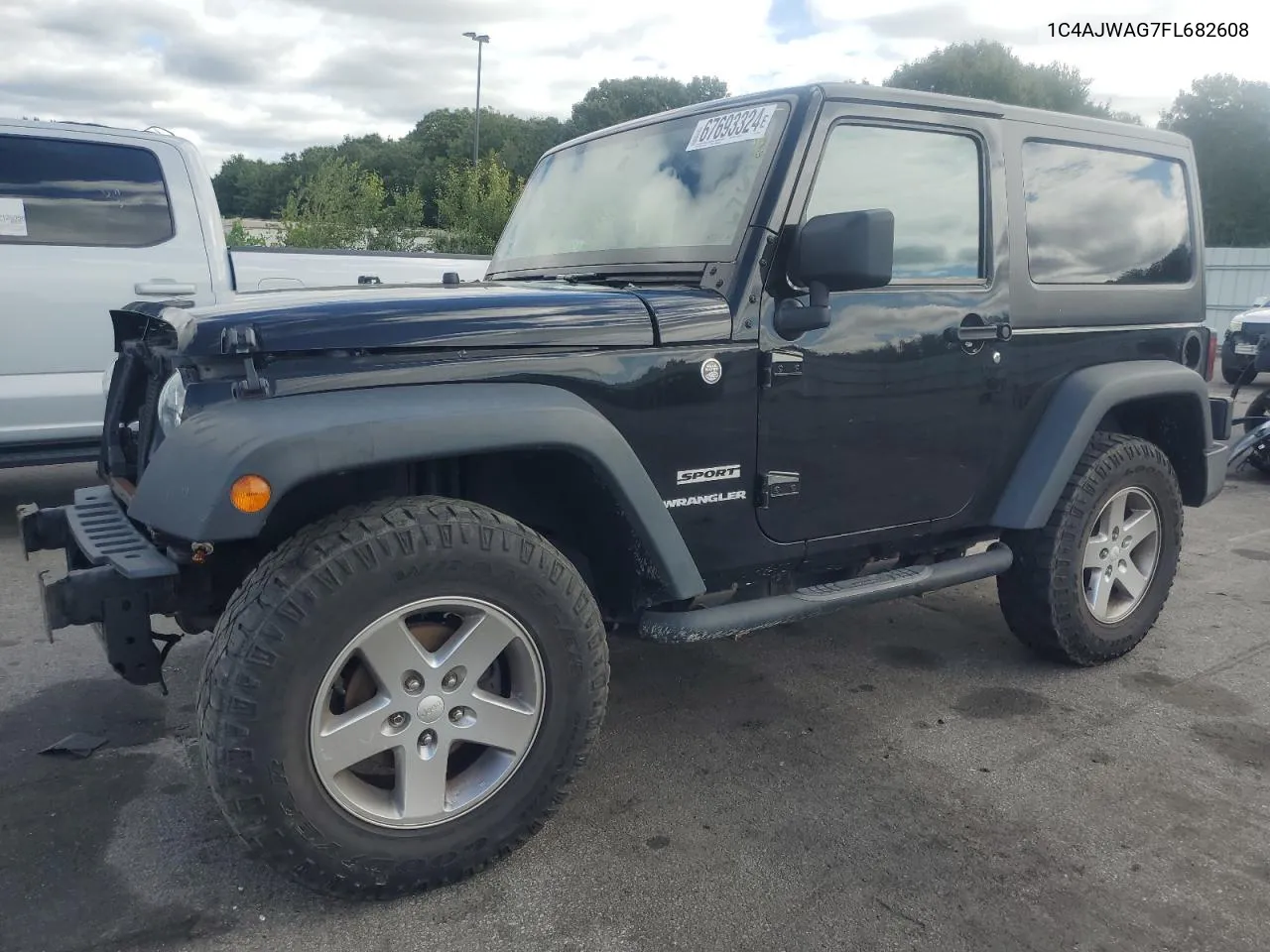 2015 Jeep Wrangler Sport VIN: 1C4AJWAG7FL682608 Lot: 67693324