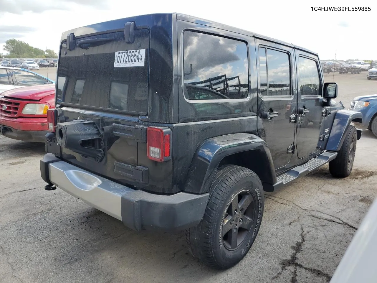 2015 Jeep Wrangler Unlimited Sahara VIN: 1C4HJWEG9FL559885 Lot: 67726554