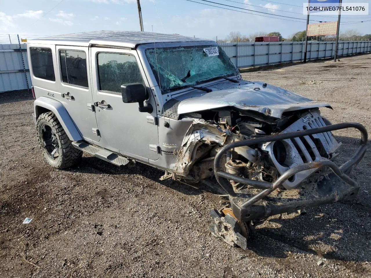 2015 Jeep Wrangler Unlimited Sahara VIN: 1C4HJWEG7FL541076 Lot: 67802432