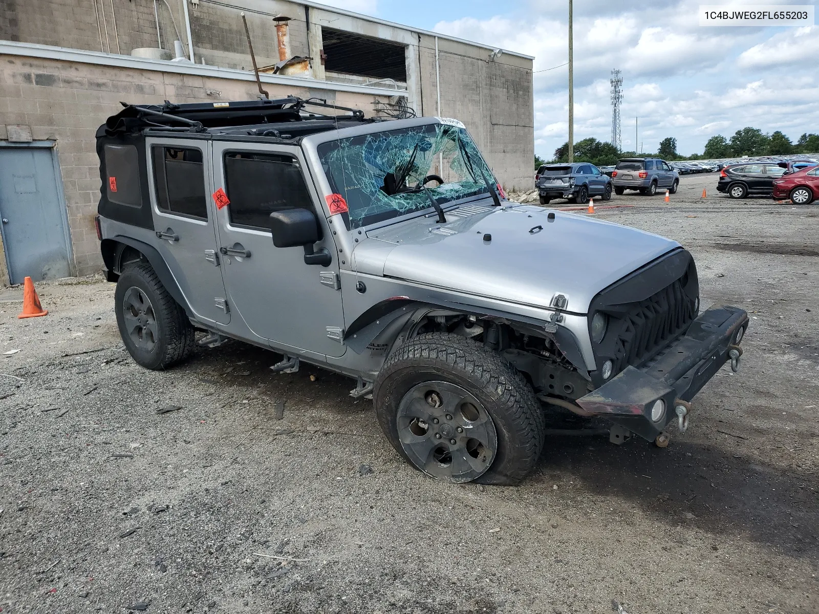 2015 Jeep Wrangler Unlimited Sahara VIN: 1C4BJWEG2FL655203 Lot: 68180454