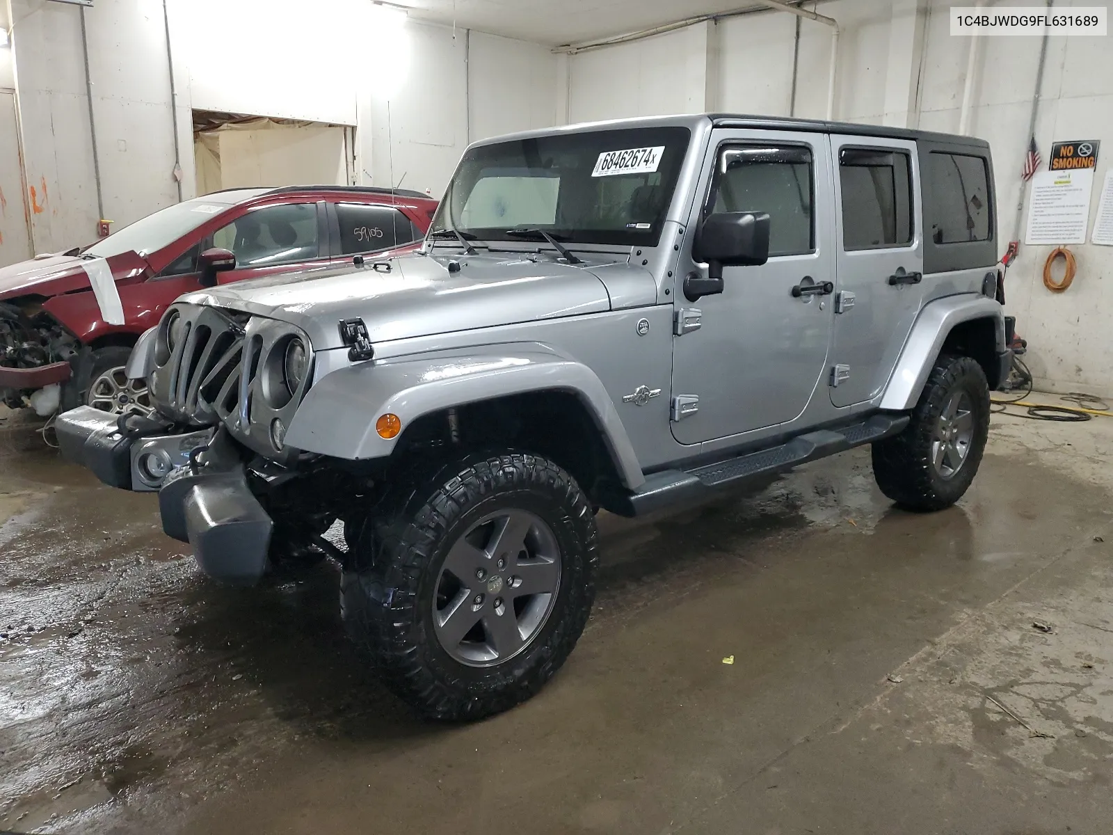 2015 Jeep Wrangler Unlimited Sport VIN: 1C4BJWDG9FL631689 Lot: 68462674