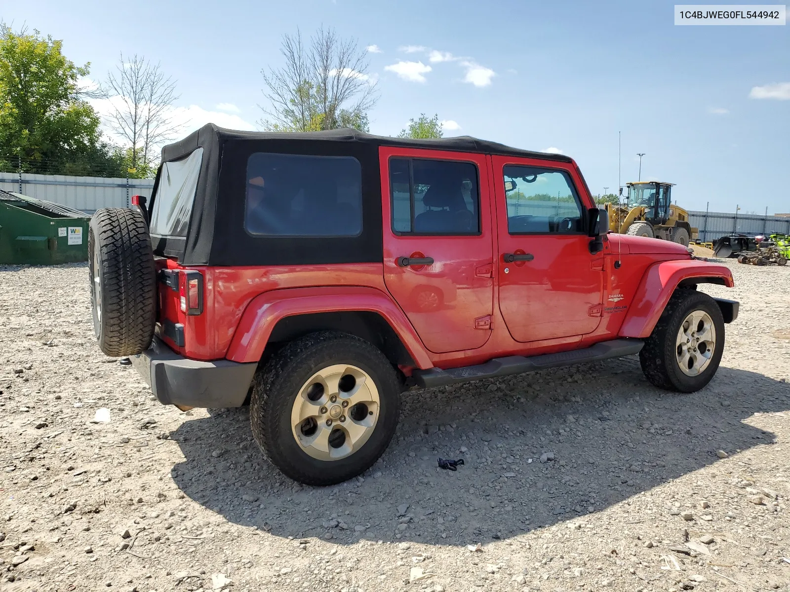 2015 Jeep Wrangler Unlimited Sahara VIN: 1C4BJWEG0FL544942 Lot: 68511804