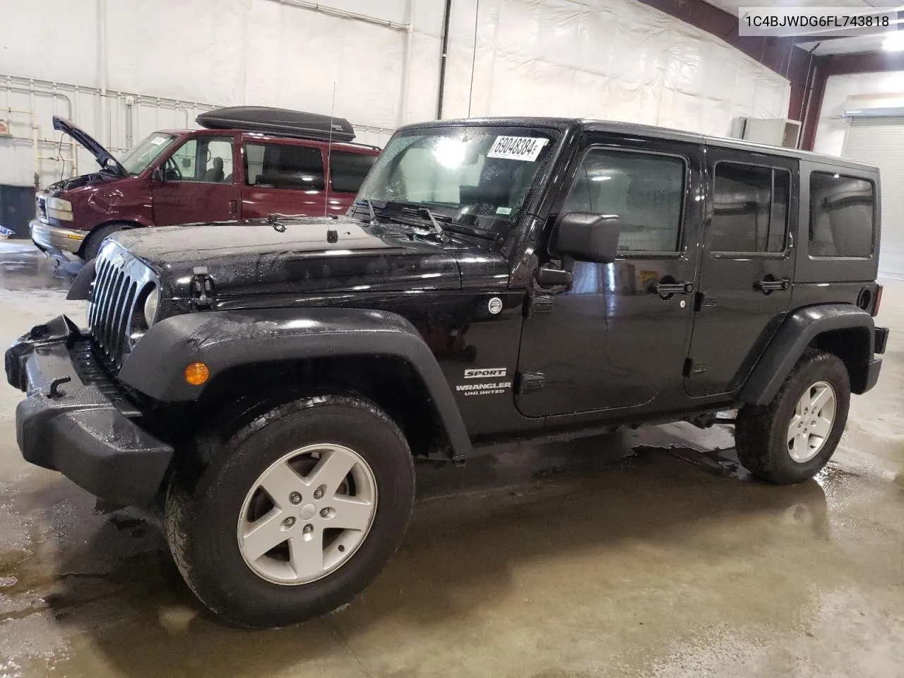 2015 Jeep Wrangler Unlimited Sport VIN: 1C4BJWDG6FL743818 Lot: 69048384