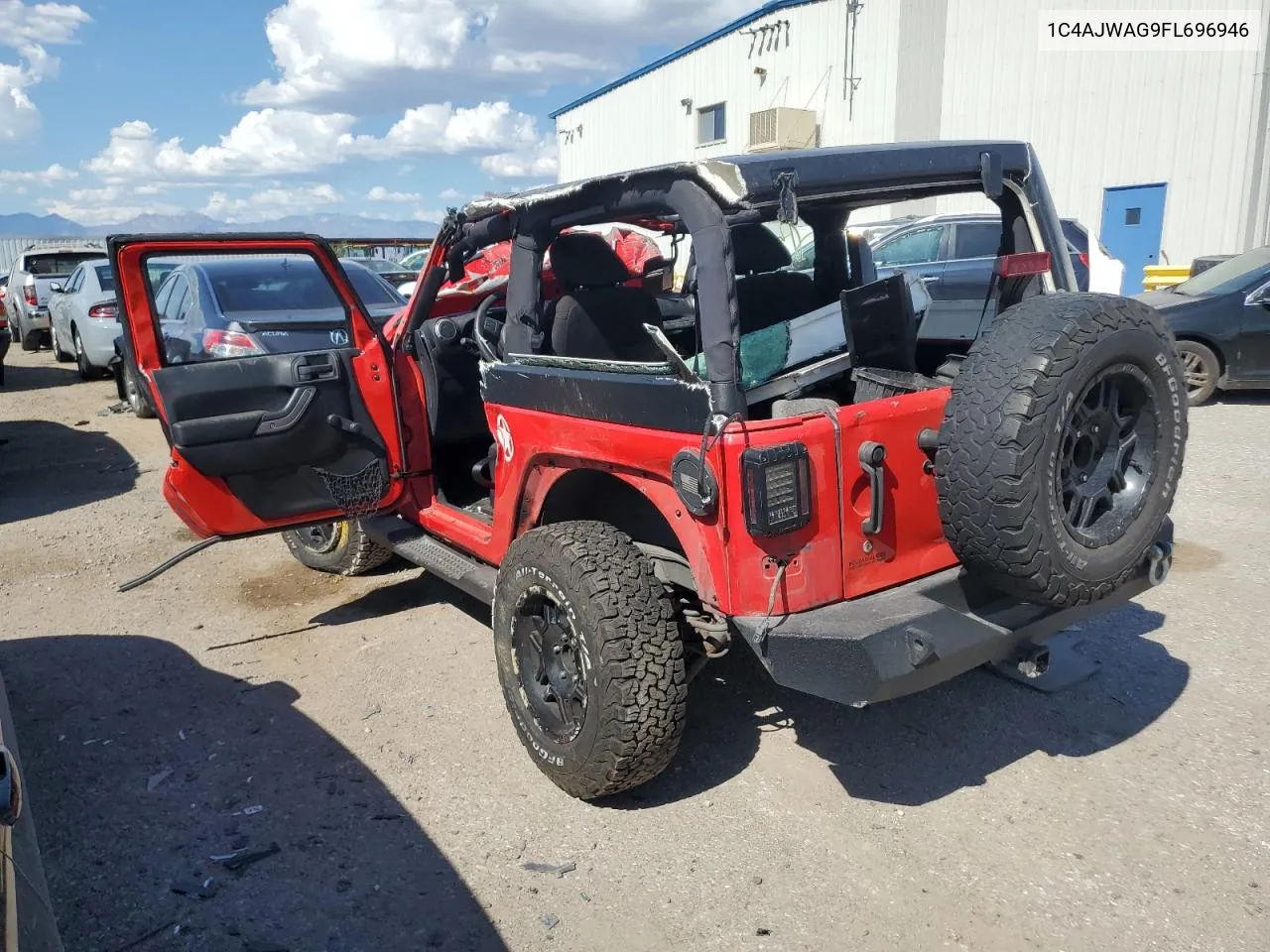 2015 Jeep Wrangler Sport VIN: 1C4AJWAG9FL696946 Lot: 69085074