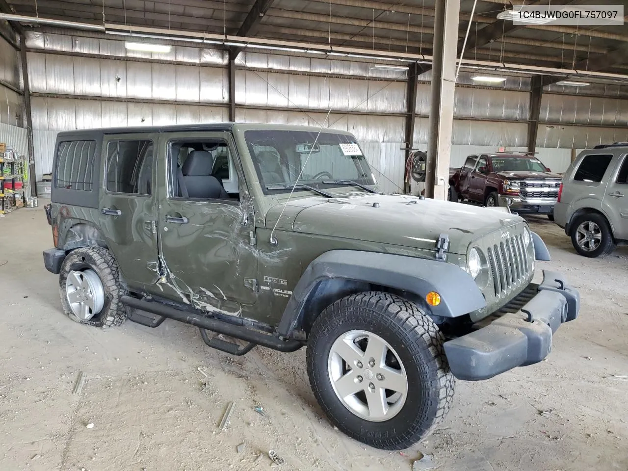 2015 Jeep Wrangler Unlimited Sport VIN: 1C4BJWDG0FL757097 Lot: 69085584