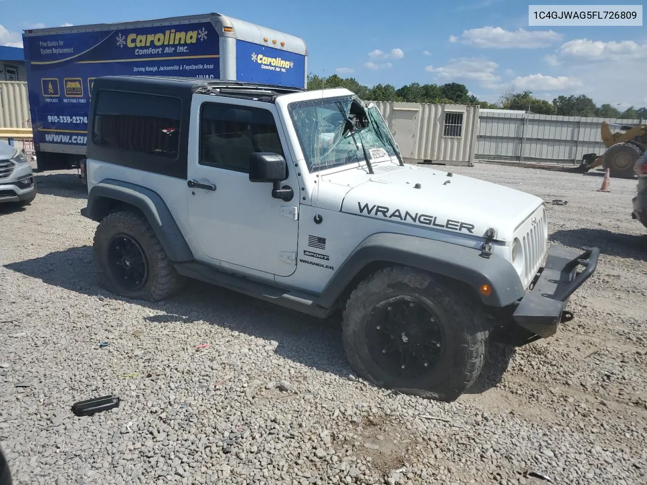 1C4GJWAG5FL726809 2015 Jeep Wrangler Sport