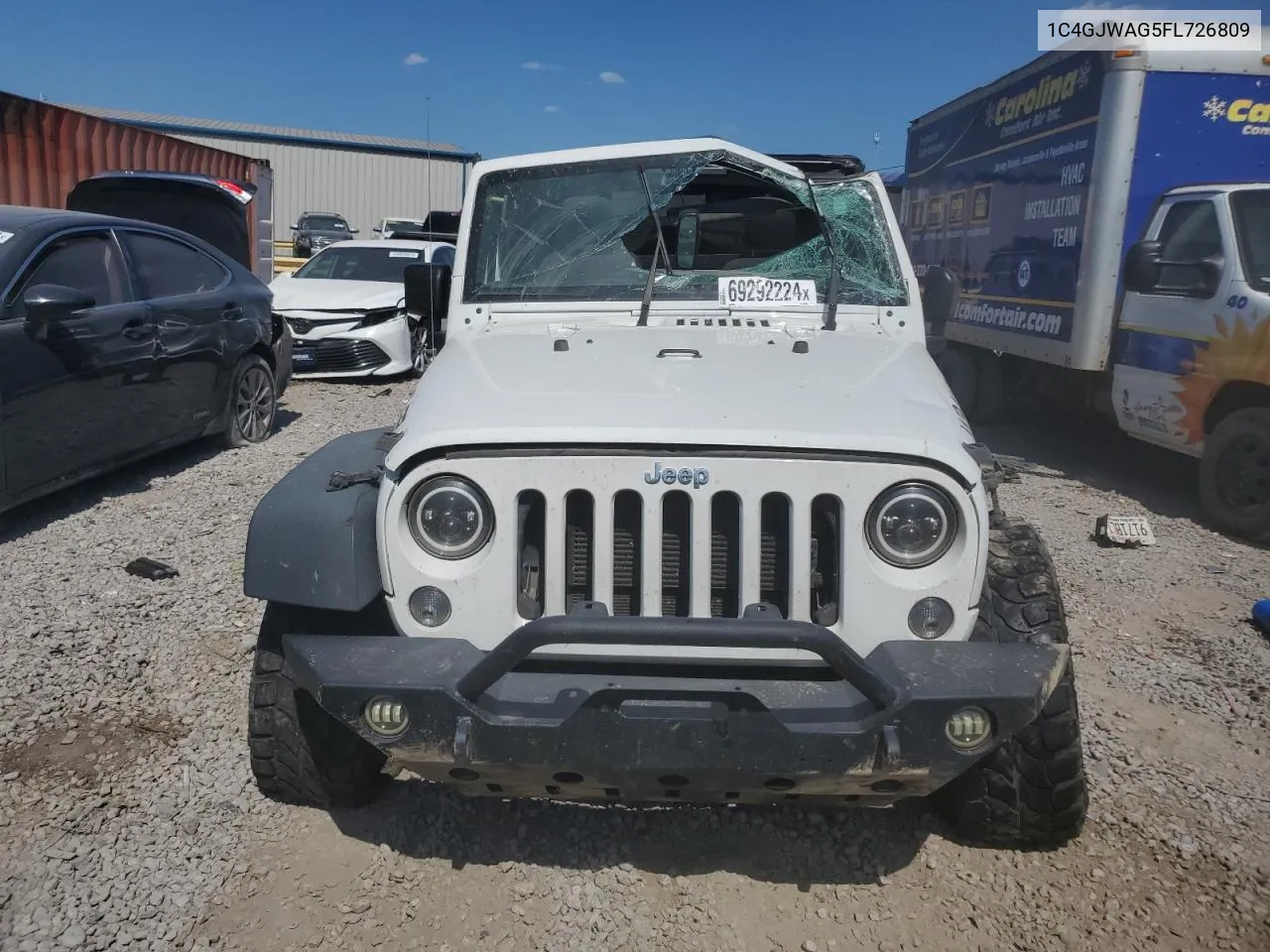 1C4GJWAG5FL726809 2015 Jeep Wrangler Sport