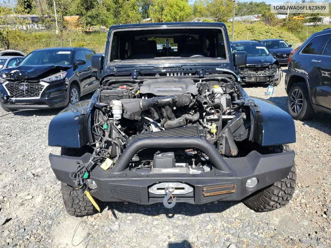 1C4GJWAG6FL623639 2015 Jeep Wrangler Sport