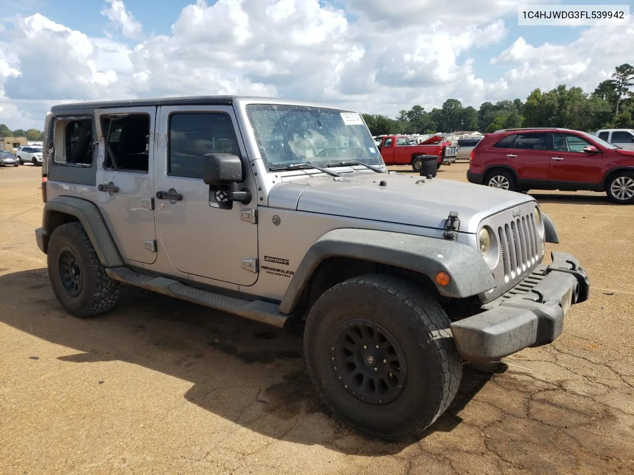 2015 Jeep Wrangler Unlimited Sport VIN: 1C4HJWDG3FL539942 Lot: 69505154