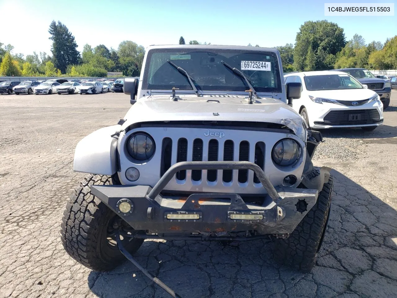 2015 Jeep Wrangler Unlimited Sahara VIN: 1C4BJWEG5FL515503 Lot: 69725244