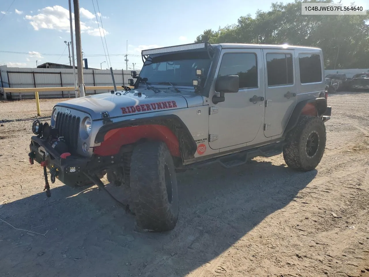 2015 Jeep Wrangler Unlimited Sahara VIN: 1C4BJWEG7FL564640 Lot: 69786784