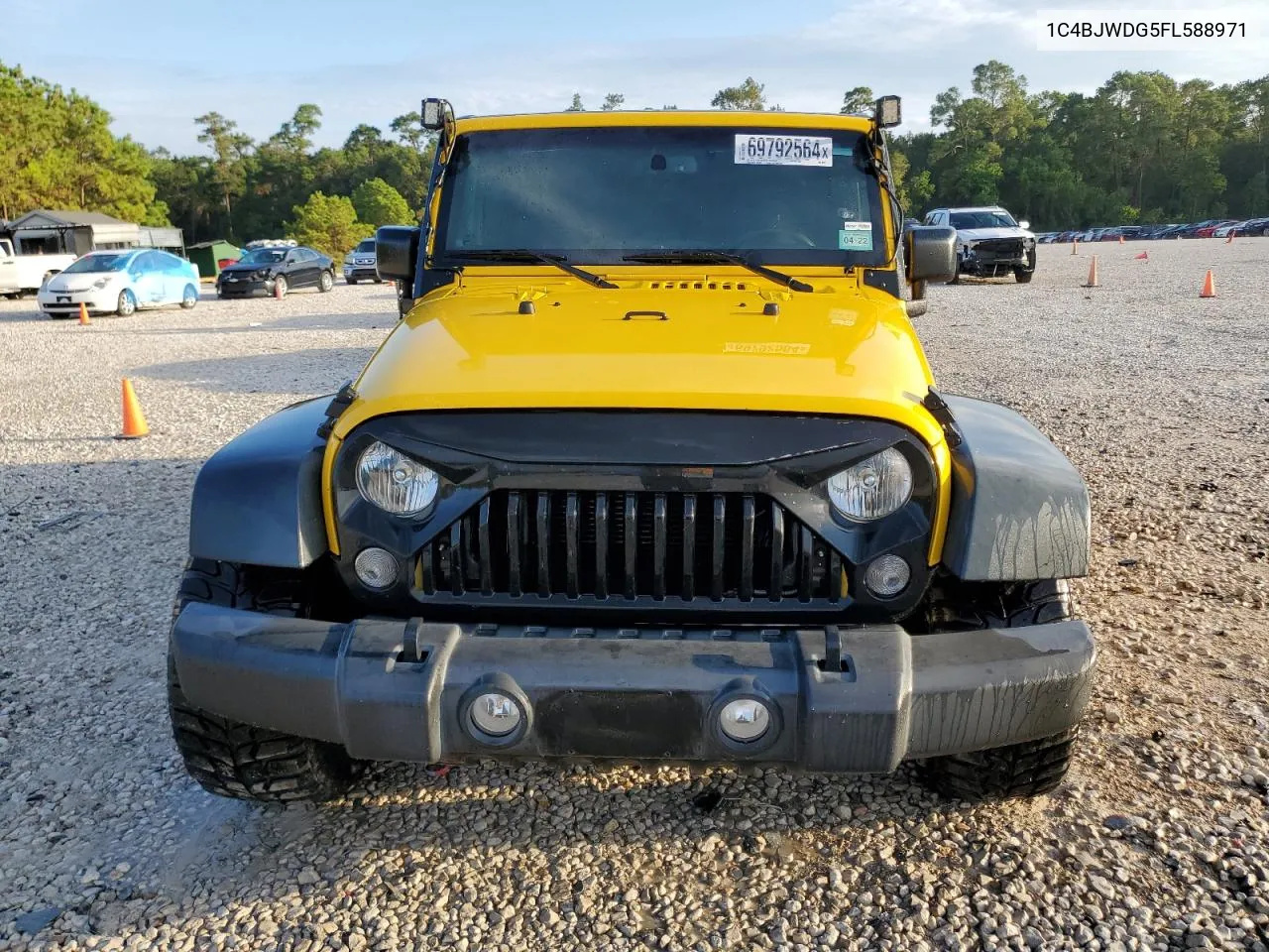 2015 Jeep Wrangler Unlimited Sport VIN: 1C4BJWDG5FL588971 Lot: 69792564