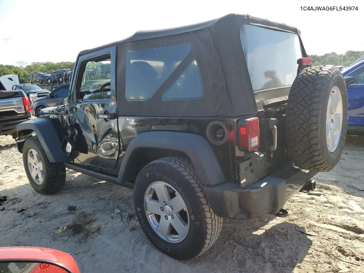 2015 Jeep Wrangler Sport VIN: 1C4AJWAG6FL543974 Lot: 70053794