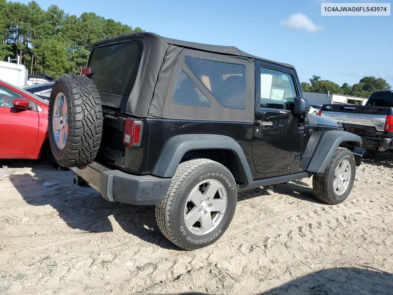 2015 Jeep Wrangler Sport VIN: 1C4AJWAG6FL543974 Lot: 70053794