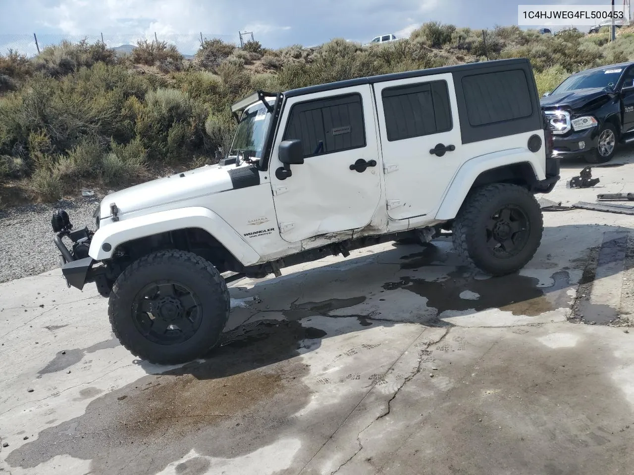 1C4HJWEG4FL500453 2015 Jeep Wrangler Unlimited Sahara