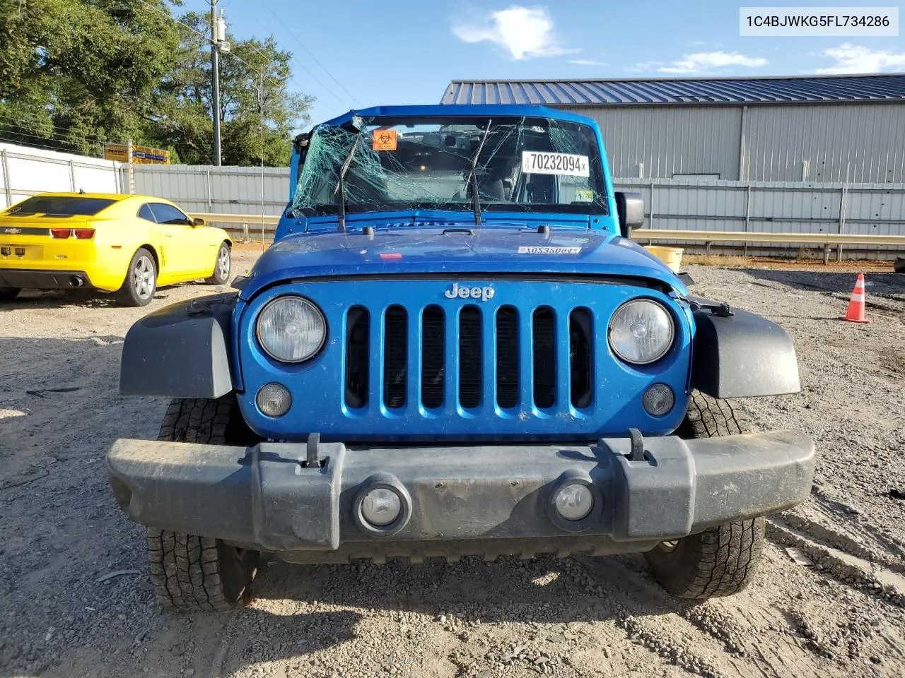 2015 Jeep Wrangler Unlimited Sport VIN: 1C4BJWKG5FL734286 Lot: 70232094