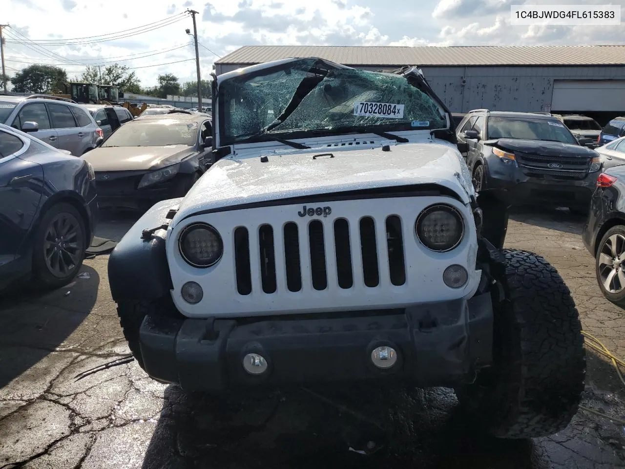 1C4BJWDG4FL615383 2015 Jeep Wrangler Unlimited Sport