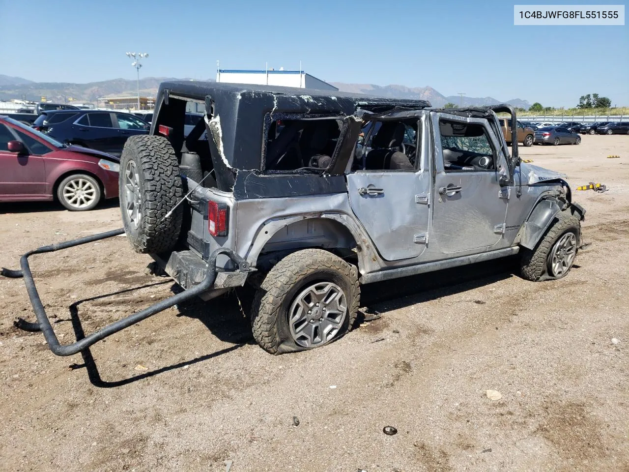 2015 Jeep Wrangler Unlimited Rubicon VIN: 1C4BJWFG8FL551555 Lot: 70332394