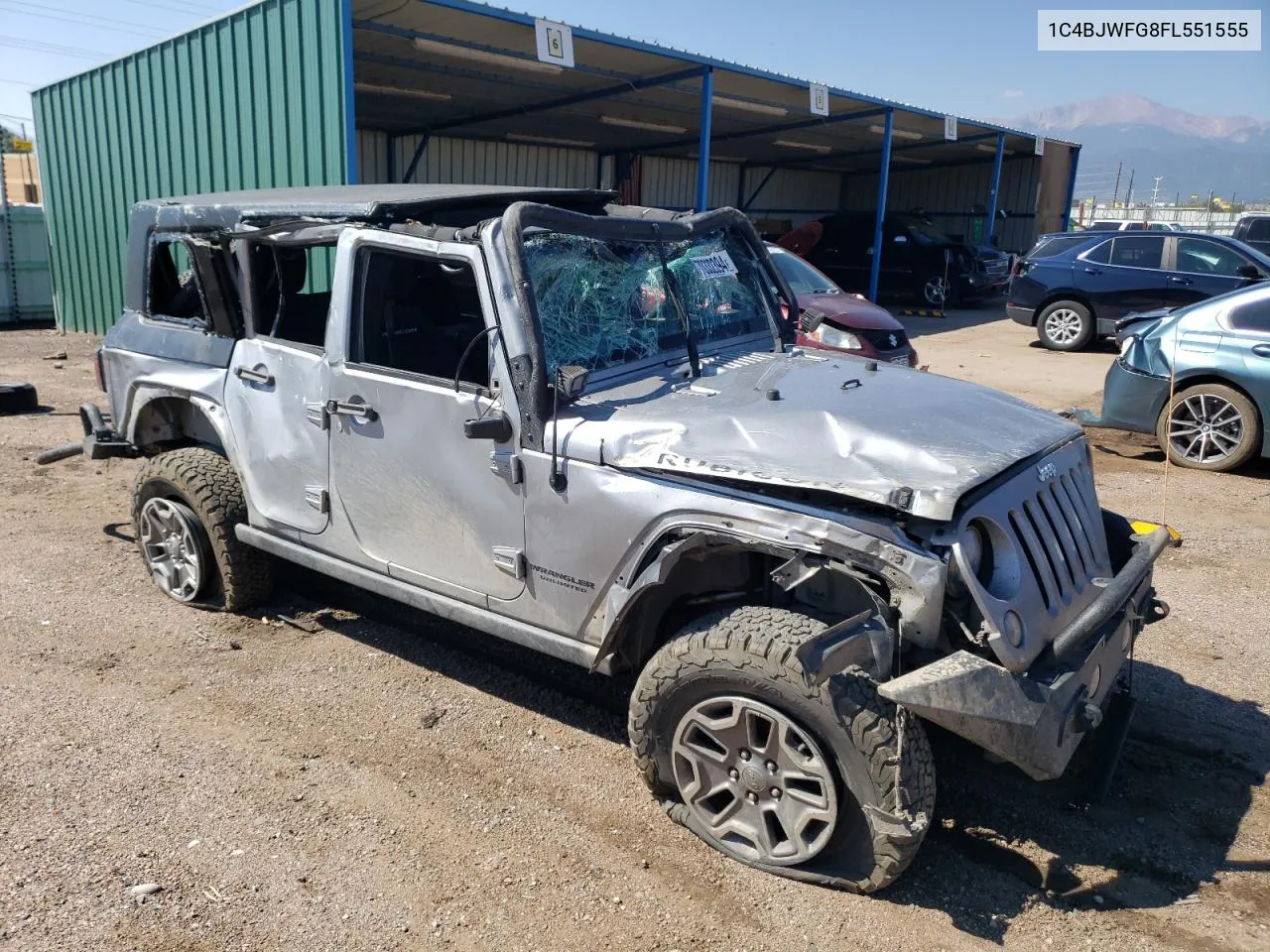 2015 Jeep Wrangler Unlimited Rubicon VIN: 1C4BJWFG8FL551555 Lot: 70332394