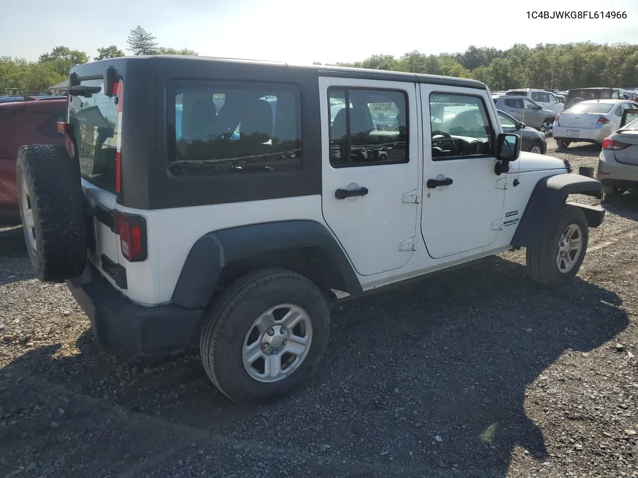 2015 Jeep Wrangler Unlimited Sport VIN: 1C4BJWKG8FL614966 Lot: 70402444