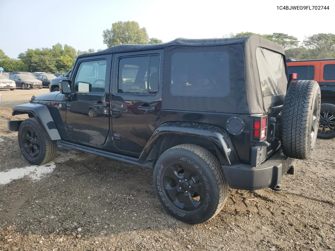 2015 Jeep Wrangler Unlimited Sahara VIN: 1C4BJWEG9FL702744 Lot: 70639114