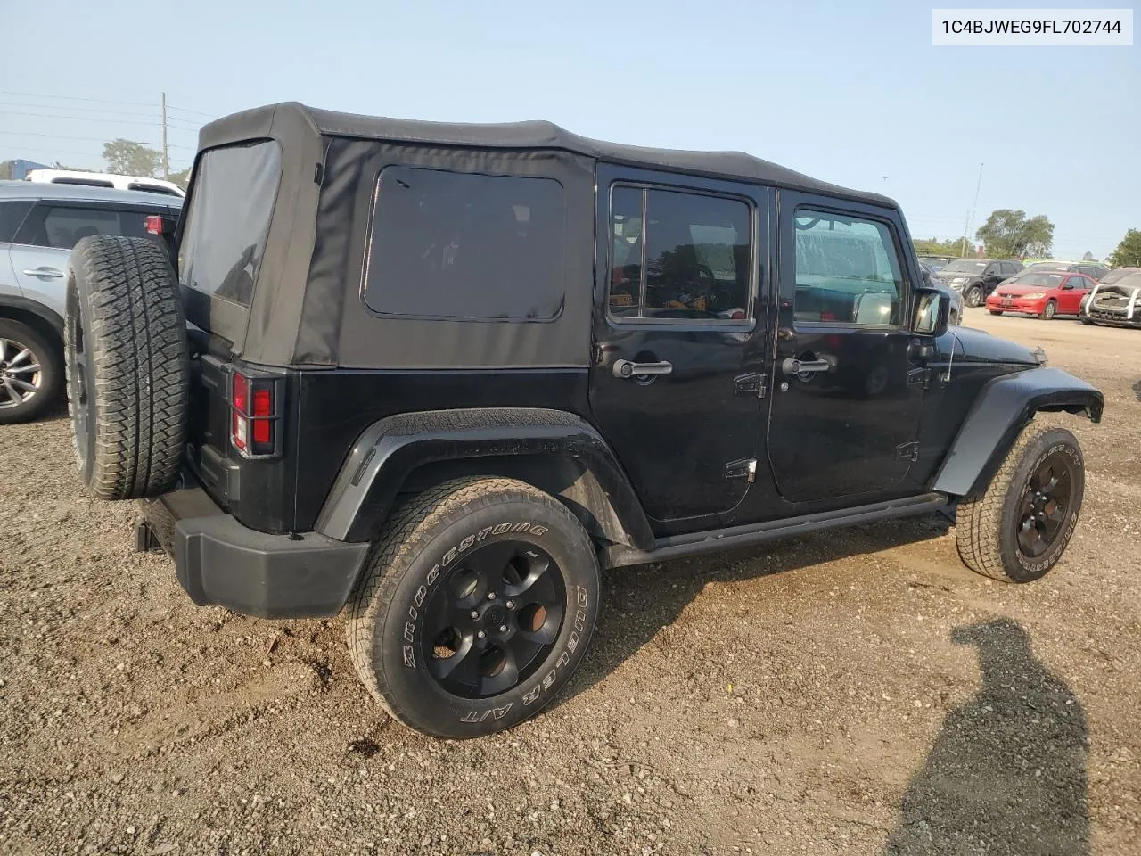 2015 Jeep Wrangler Unlimited Sahara VIN: 1C4BJWEG9FL702744 Lot: 70639114