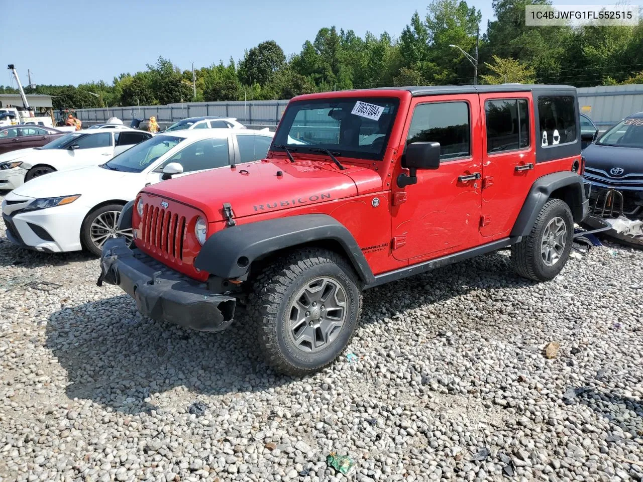 2015 Jeep Wrangler Unlimited Rubicon VIN: 1C4BJWFG1FL552515 Lot: 70657004