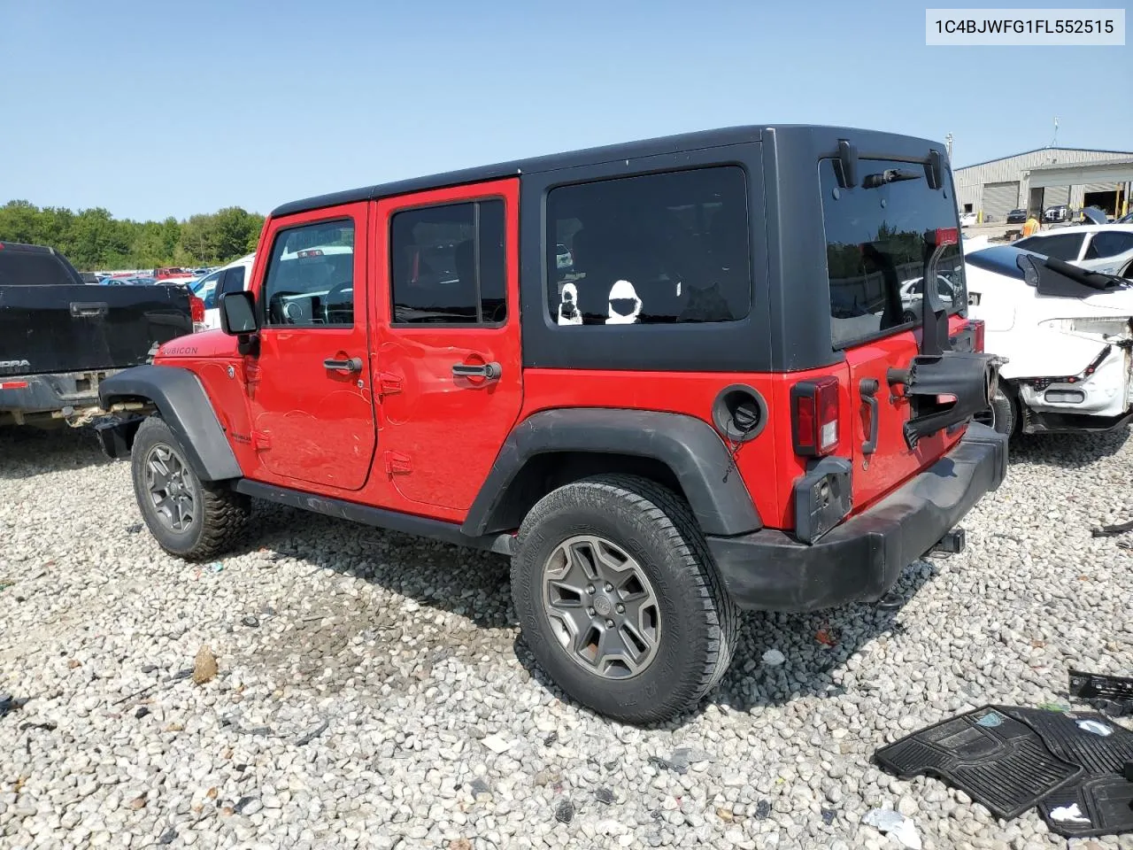 1C4BJWFG1FL552515 2015 Jeep Wrangler Unlimited Rubicon