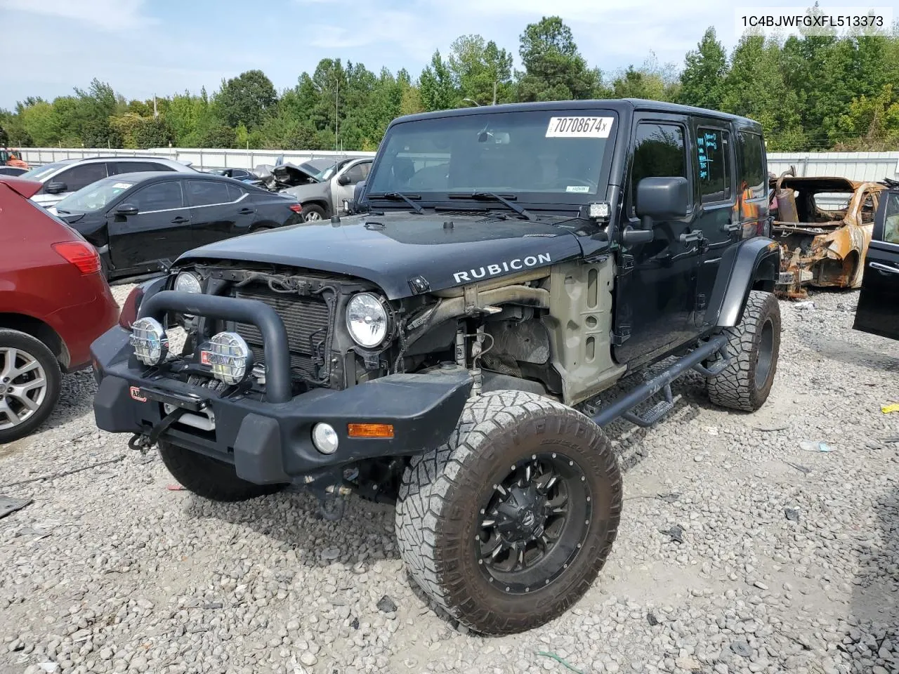 2015 Jeep Wrangler Unlimited Rubicon VIN: 1C4BJWFGXFL513373 Lot: 70708674