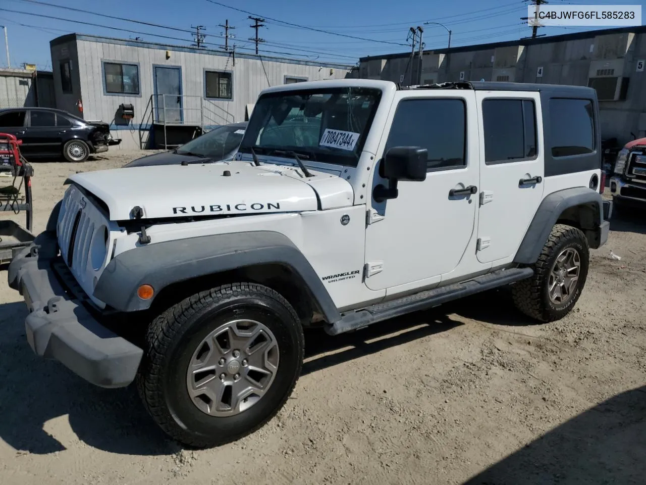 2015 Jeep Wrangler Unlimited Rubicon VIN: 1C4BJWFG6FL585283 Lot: 70847344