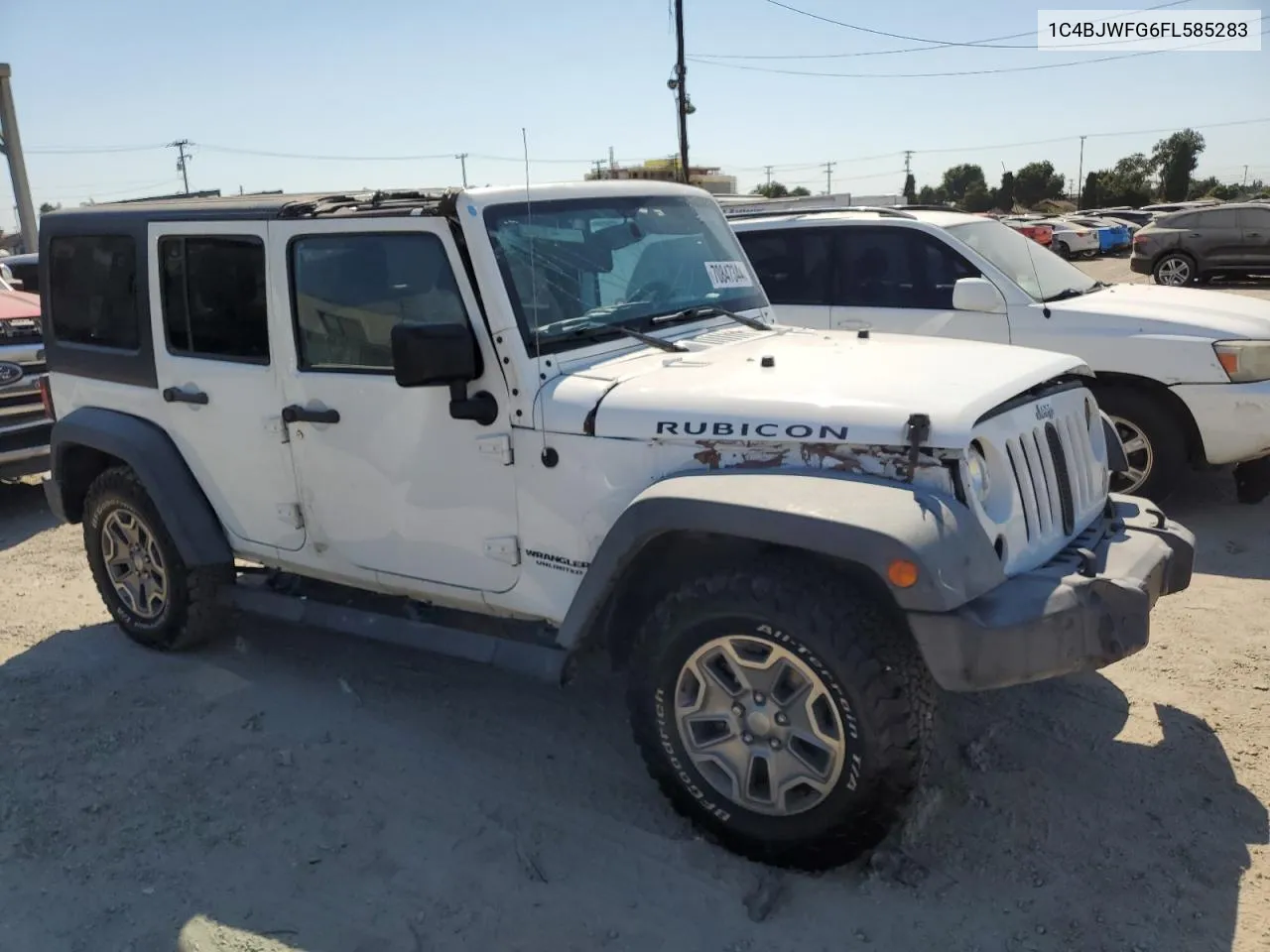 2015 Jeep Wrangler Unlimited Rubicon VIN: 1C4BJWFG6FL585283 Lot: 70847344