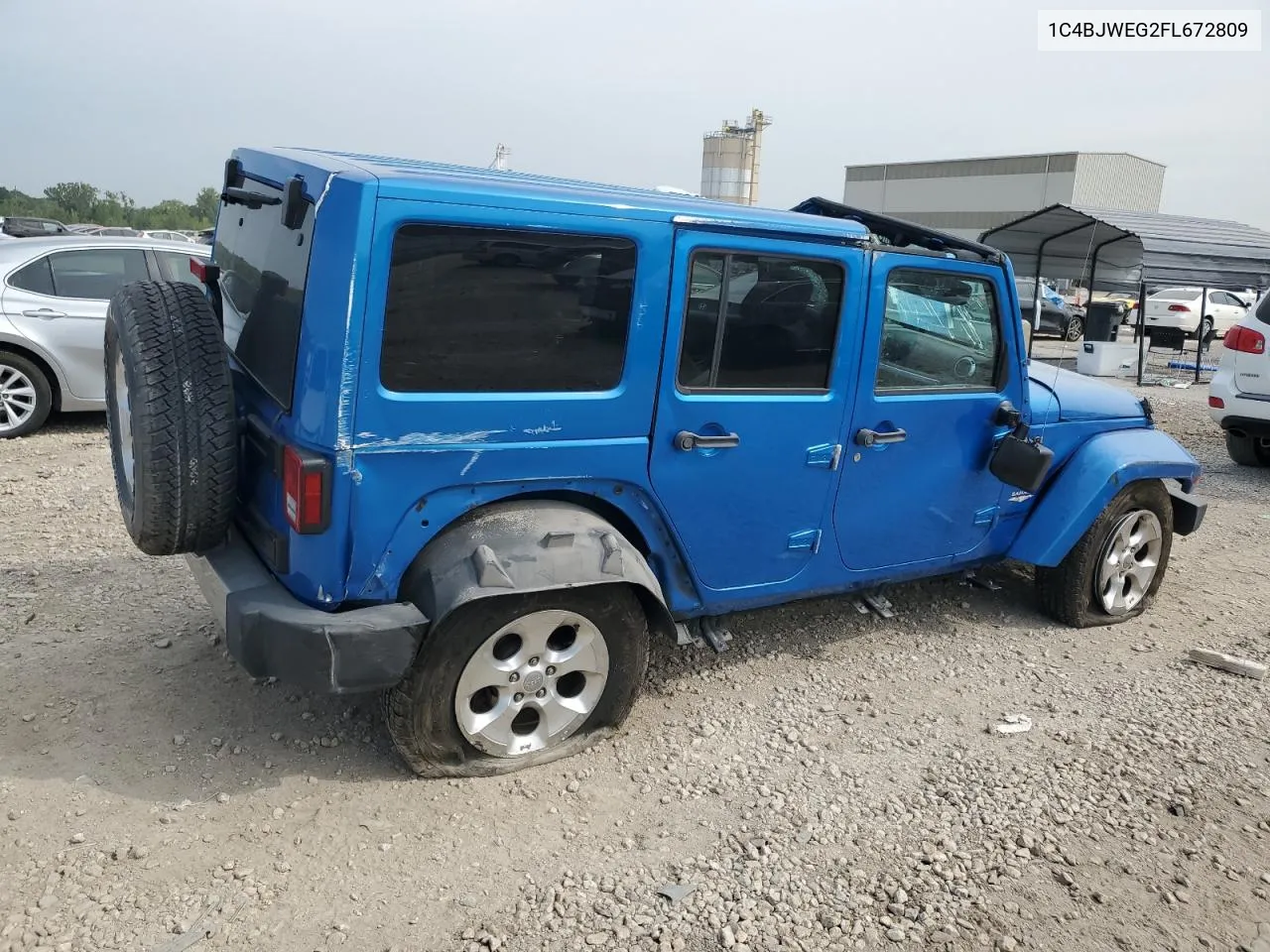 2015 Jeep Wrangler Unlimited Sahara VIN: 1C4BJWEG2FL672809 Lot: 71014774