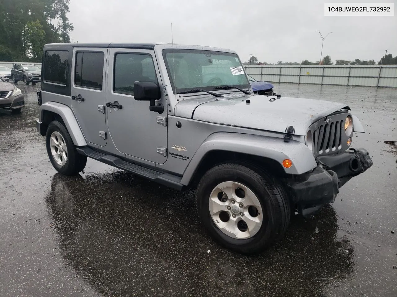 2015 Jeep Wrangler Unlimited Sahara VIN: 1C4BJWEG2FL732992 Lot: 71179804