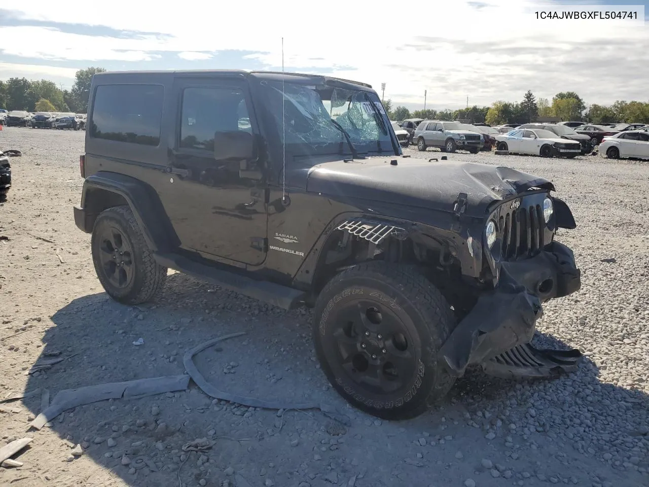 2015 Jeep Wrangler Sahara VIN: 1C4AJWBGXFL504741 Lot: 71184604