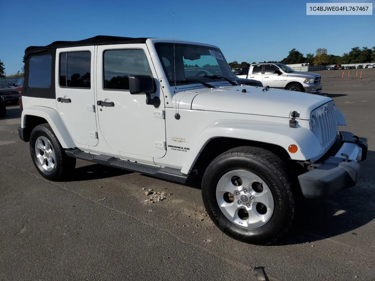 2015 Jeep Wrangler Unlimited Sahara VIN: 1C4BJWEG4FL767467 Lot: 71288954