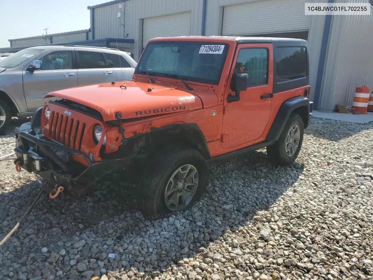 2015 Jeep Wrangler Rubicon VIN: 1C4BJWCG1FL702255 Lot: 71294304