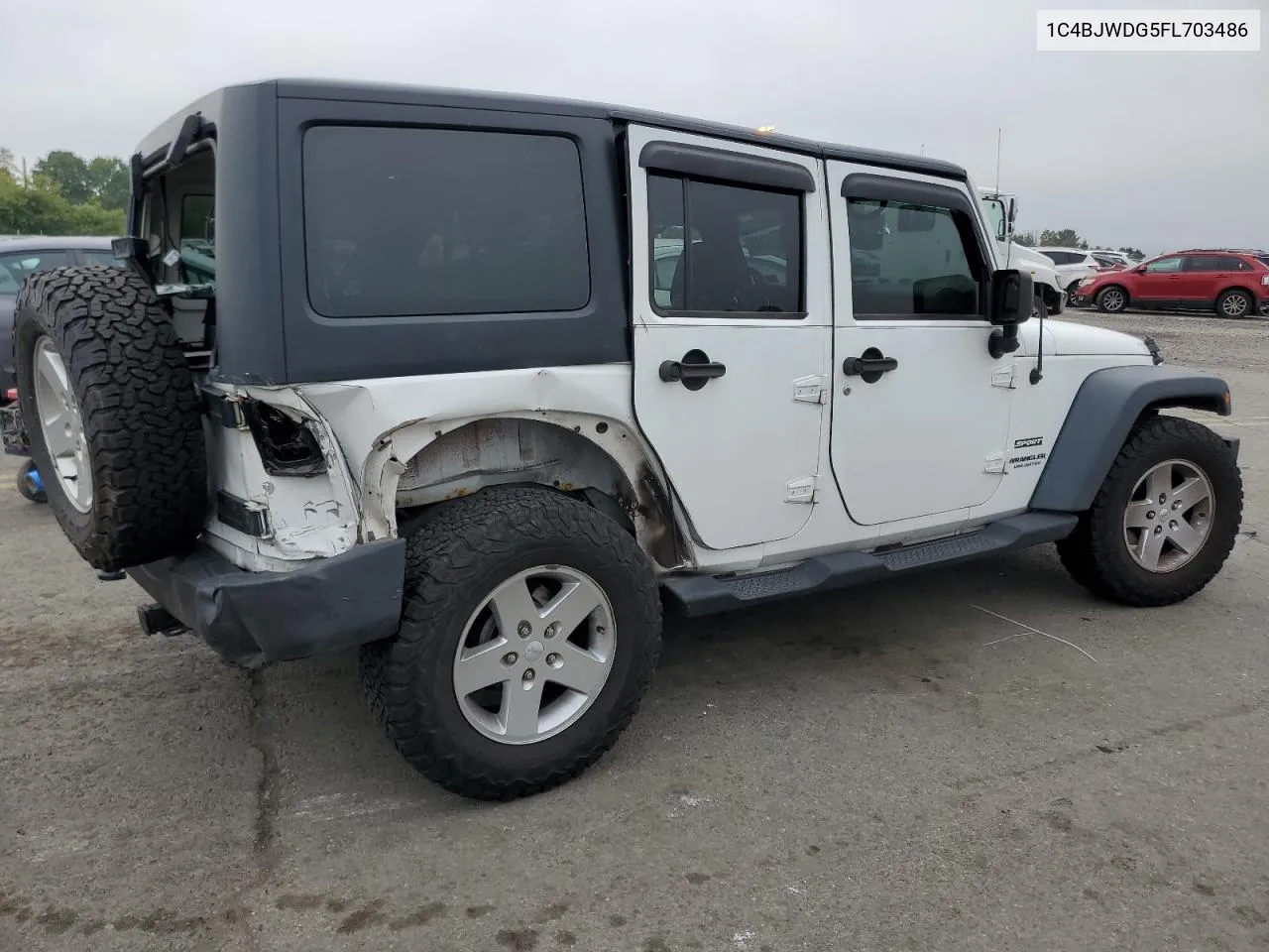 2015 Jeep Wrangler Unlimited Sport VIN: 1C4BJWDG5FL703486 Lot: 71396844