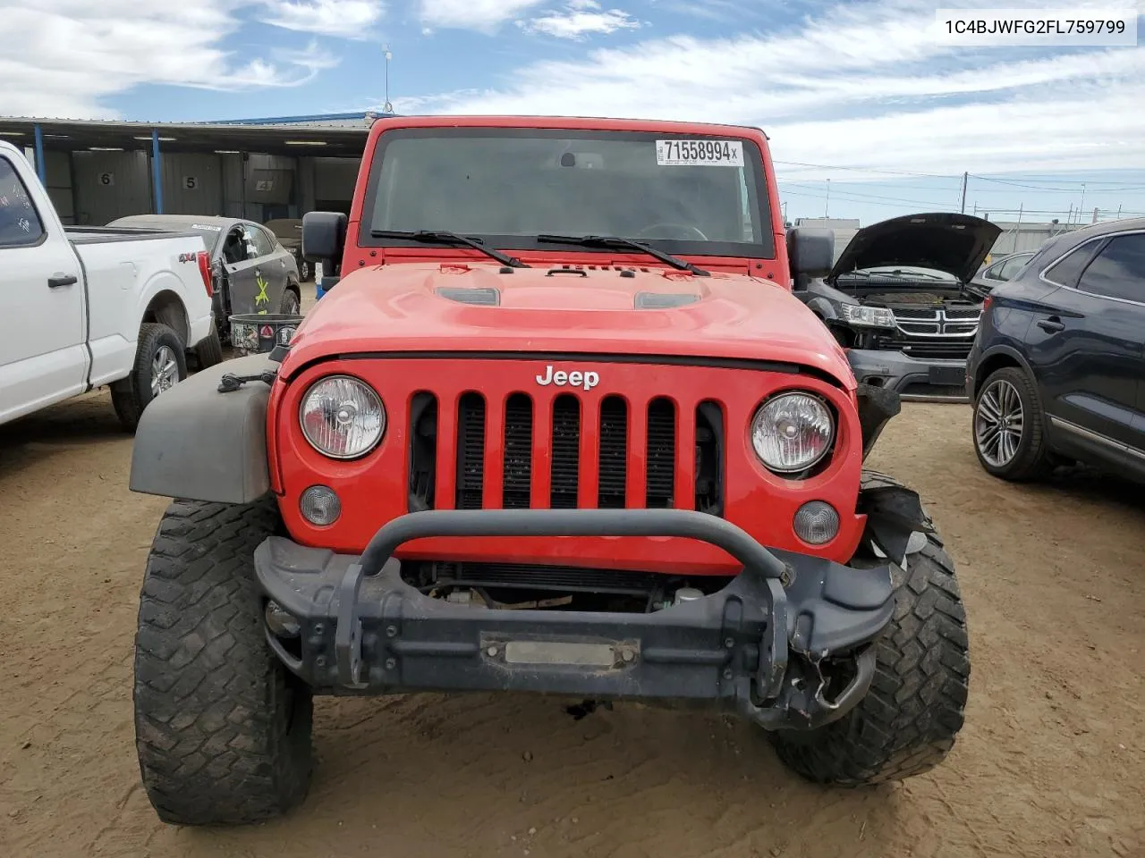 1C4BJWFG2FL759799 2015 Jeep Wrangler Unlimited Rubicon