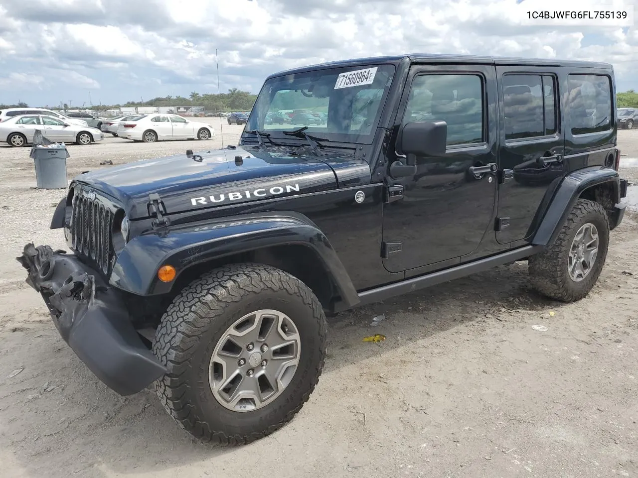 2015 Jeep Wrangler Unlimited Rubicon VIN: 1C4BJWFG6FL755139 Lot: 71560964