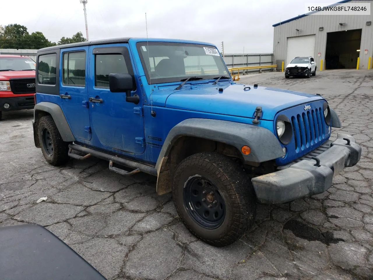 1C4BJWKG8FL748246 2015 Jeep Wrangler Unlimited Sport