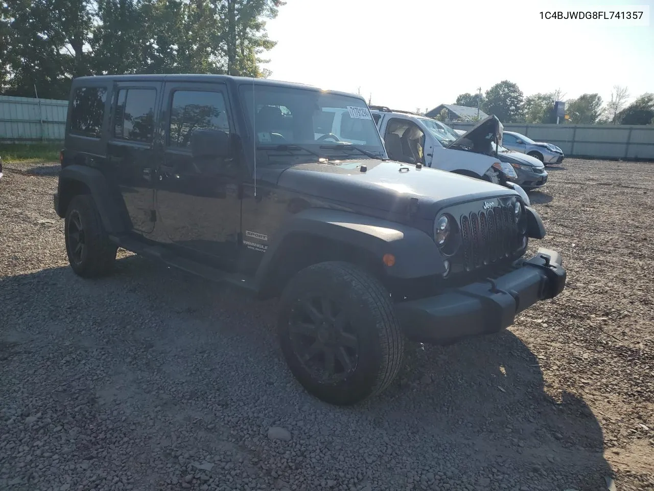 1C4BJWDG8FL741357 2015 Jeep Wrangler Unlimited Sport