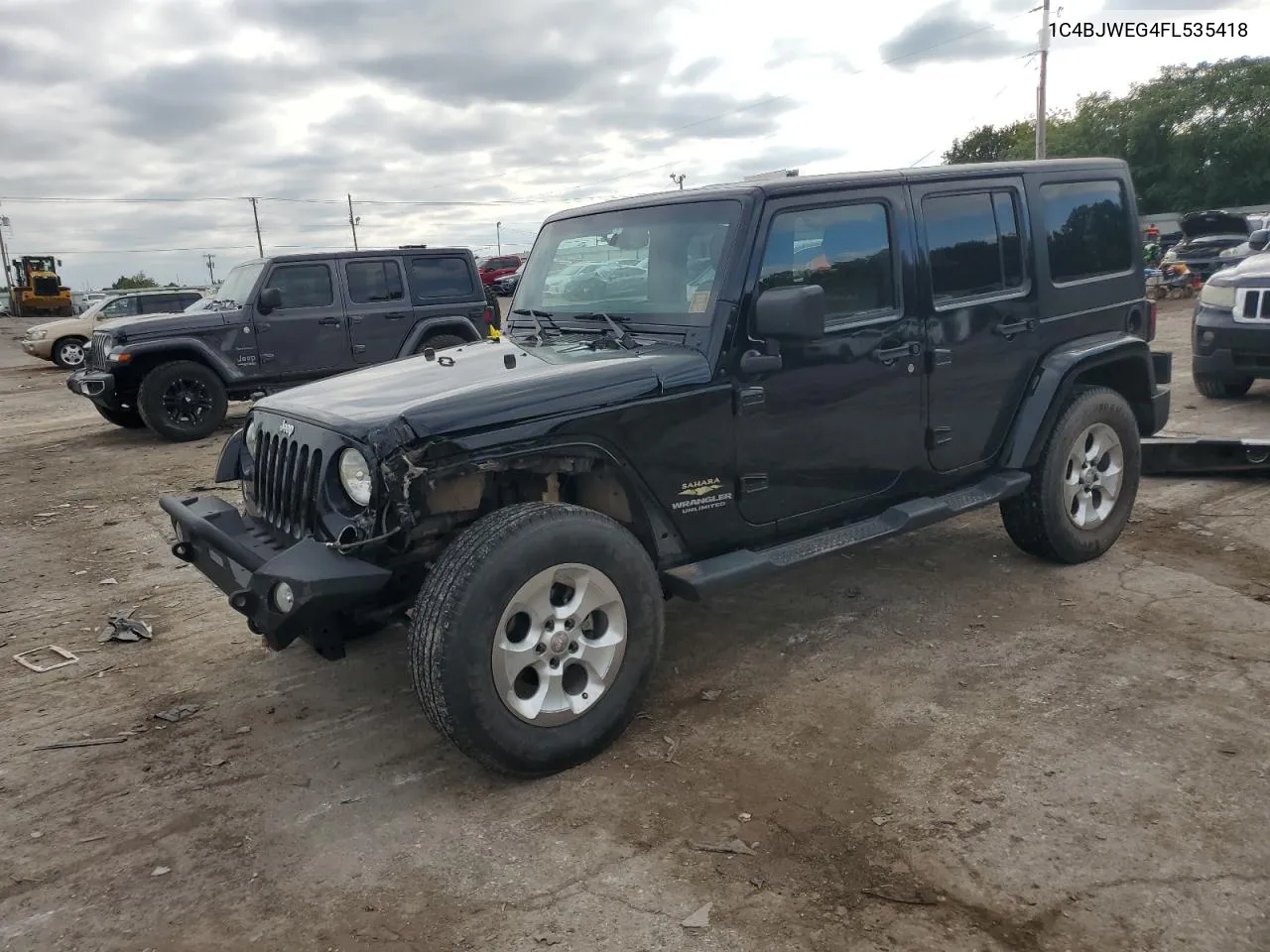 2015 Jeep Wrangler Unlimited Sahara VIN: 1C4BJWEG4FL535418 Lot: 71804134