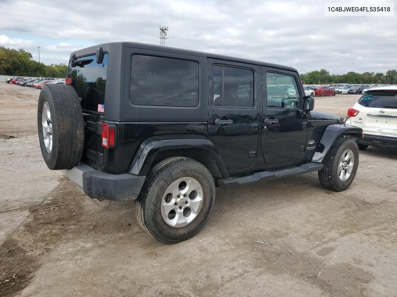 2015 Jeep Wrangler Unlimited Sahara VIN: 1C4BJWEG4FL535418 Lot: 71804134