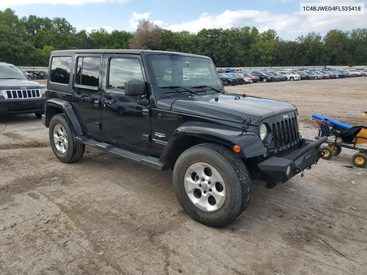 1C4BJWEG4FL535418 2015 Jeep Wrangler Unlimited Sahara