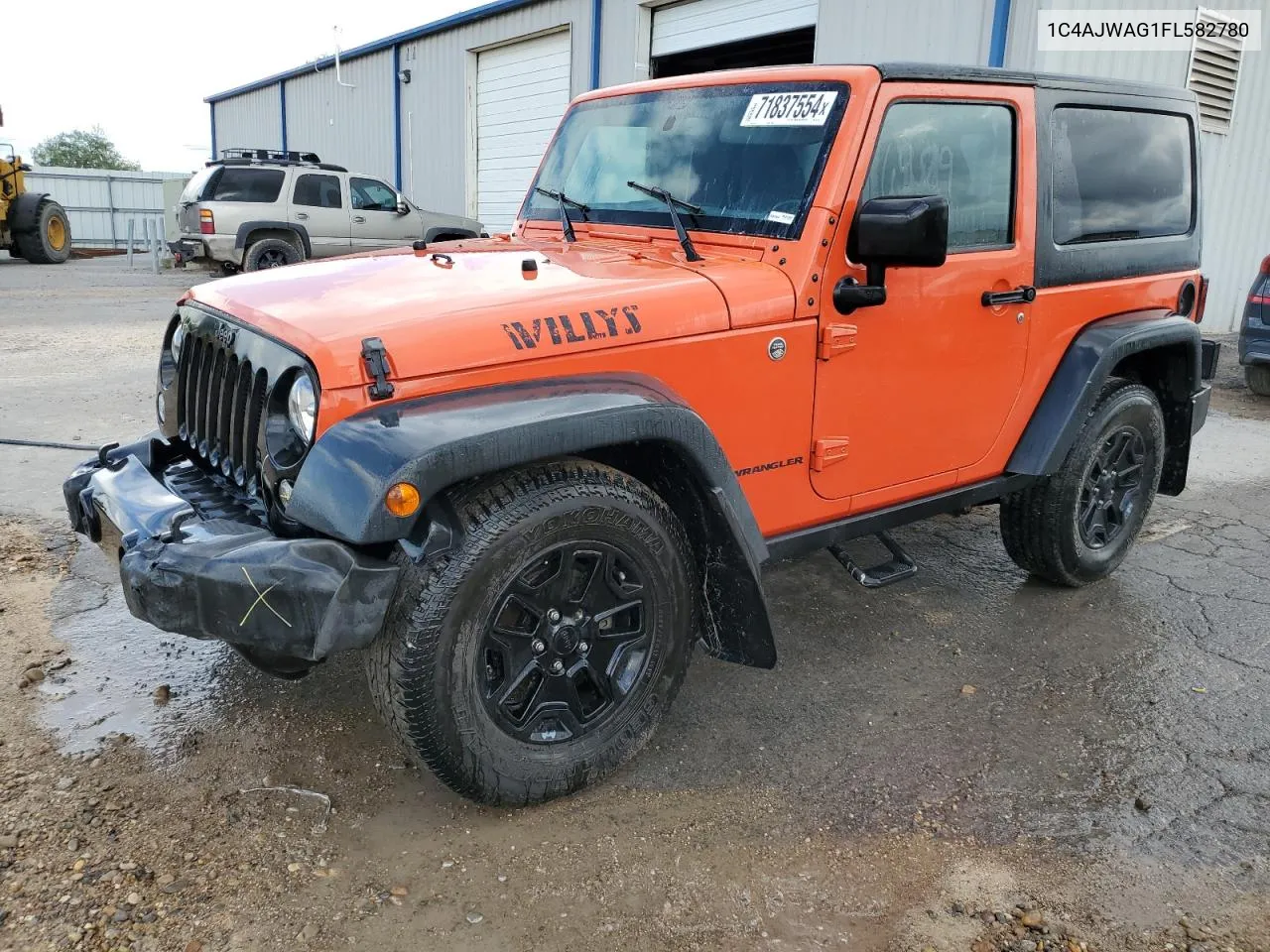 2015 Jeep Wrangler Sport VIN: 1C4AJWAG1FL582780 Lot: 71837554