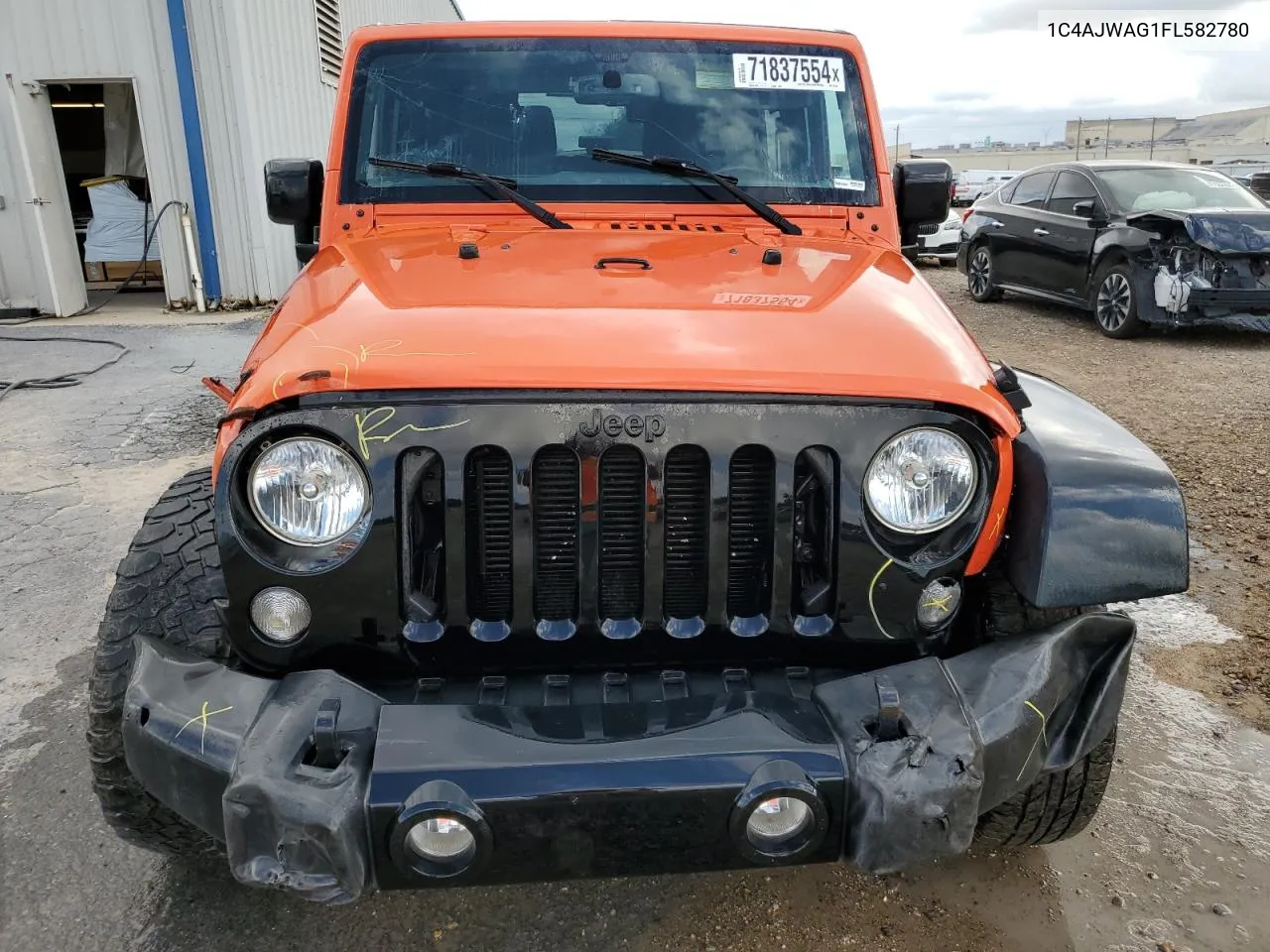 2015 Jeep Wrangler Sport VIN: 1C4AJWAG1FL582780 Lot: 71837554