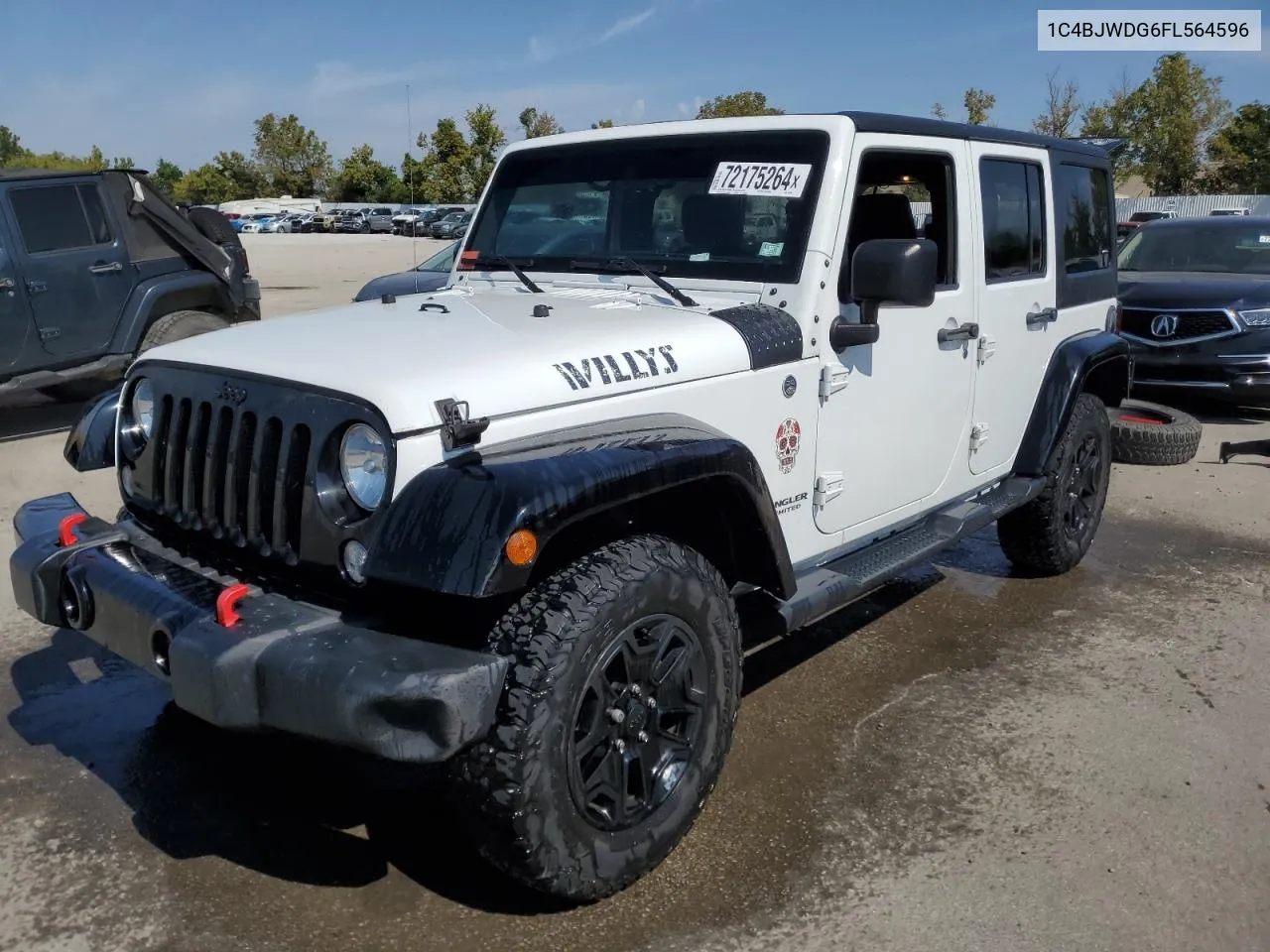 2015 Jeep Wrangler Unlimited Sport VIN: 1C4BJWDG6FL564596 Lot: 72175264