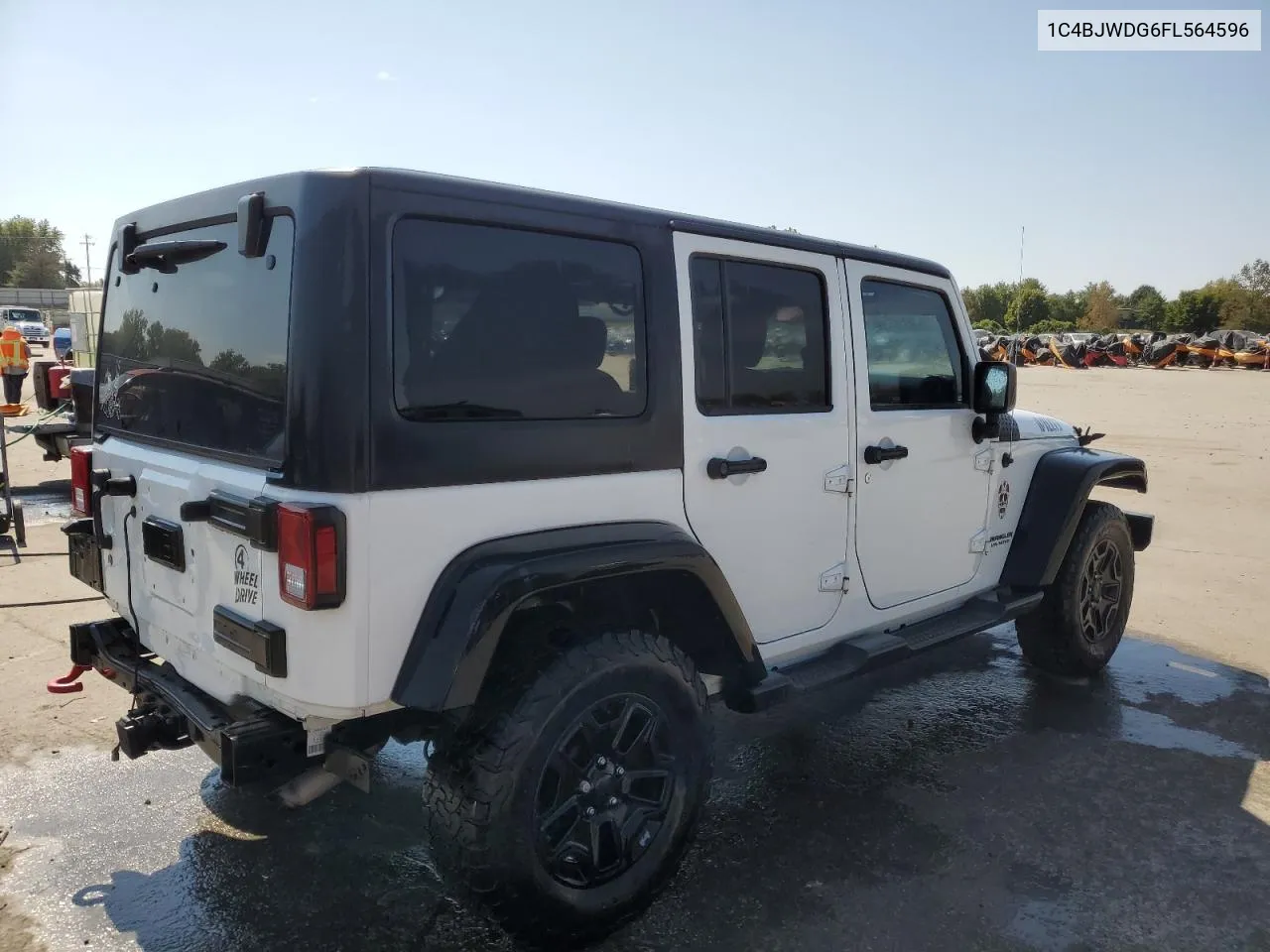 2015 Jeep Wrangler Unlimited Sport VIN: 1C4BJWDG6FL564596 Lot: 72175264