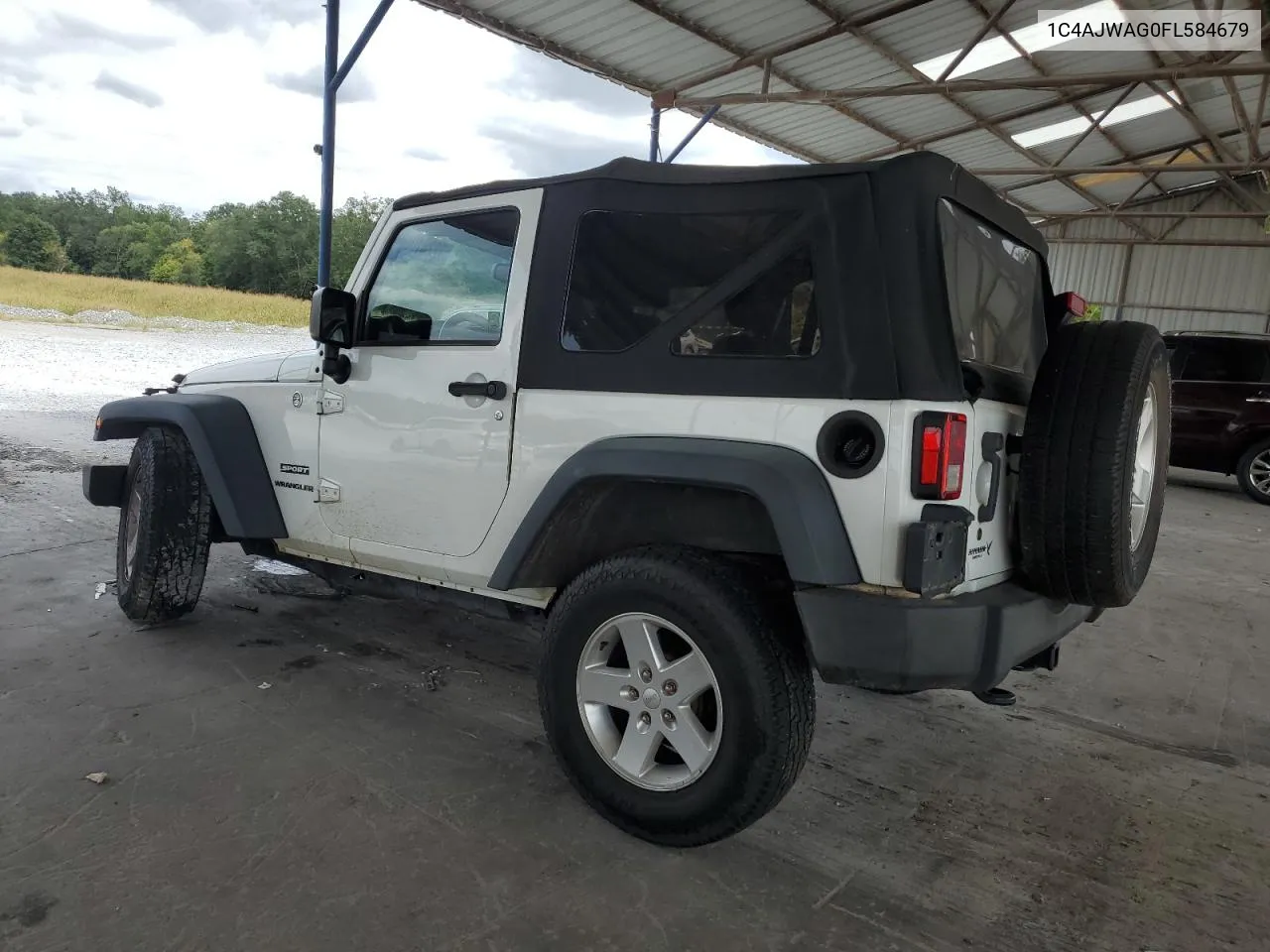 2015 Jeep Wrangler Sport VIN: 1C4AJWAG0FL584679 Lot: 72261084