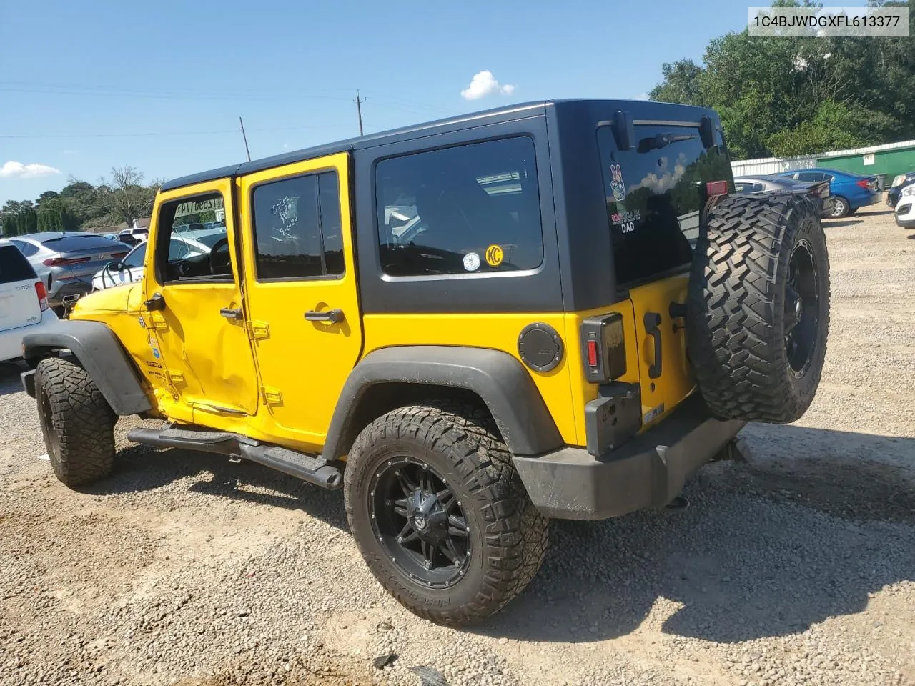 2015 Jeep Wrangler Unlimited Sport VIN: 1C4BJWDGXFL613377 Lot: 72590174